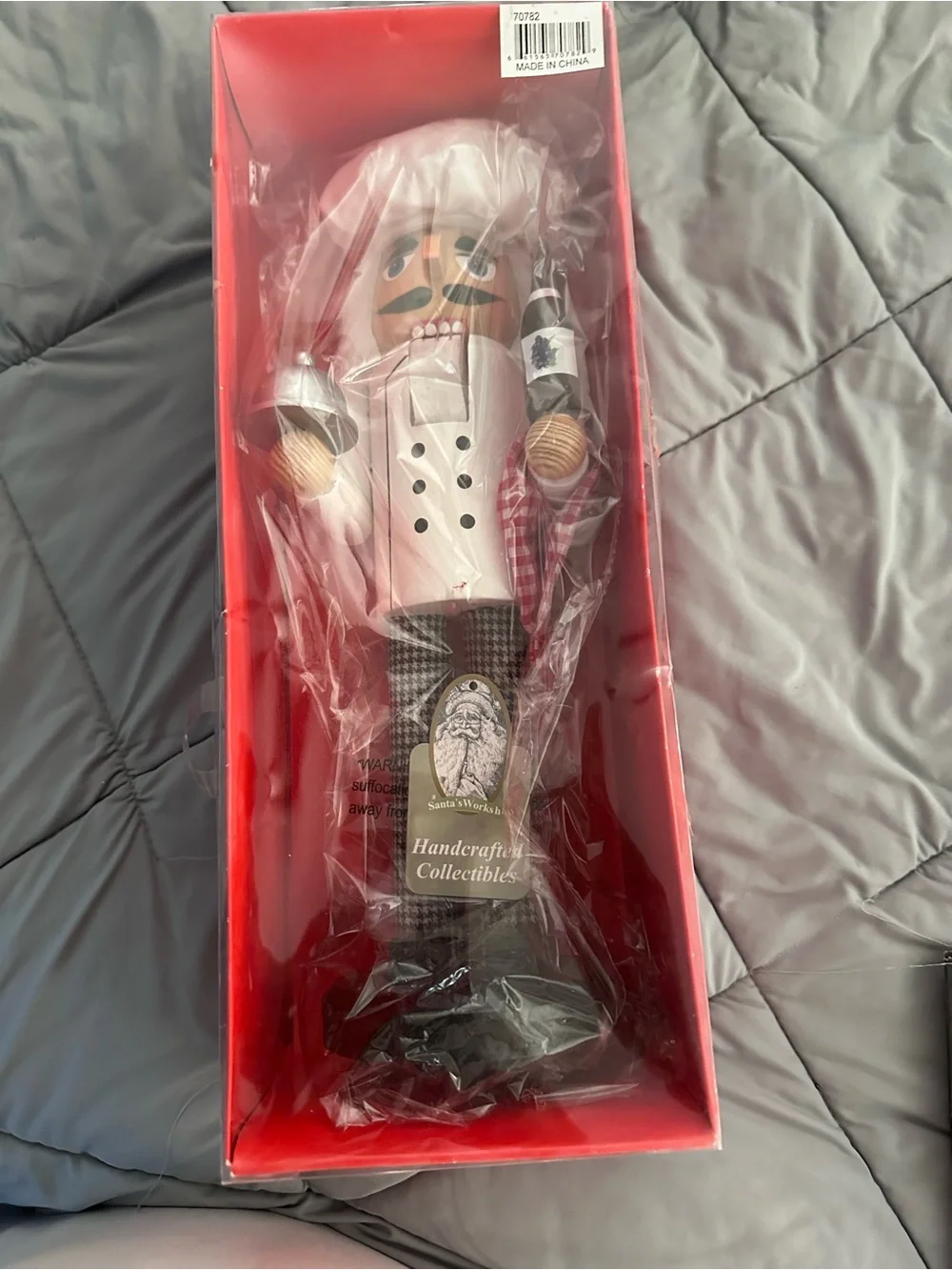 Chef Nutcracker Figurine in White and Black